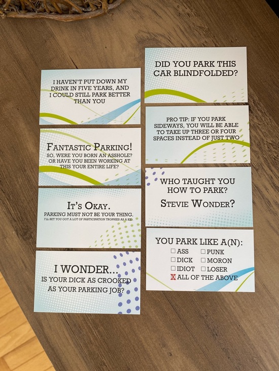 Other - Parking Complaint Cards - Set of 8 😂